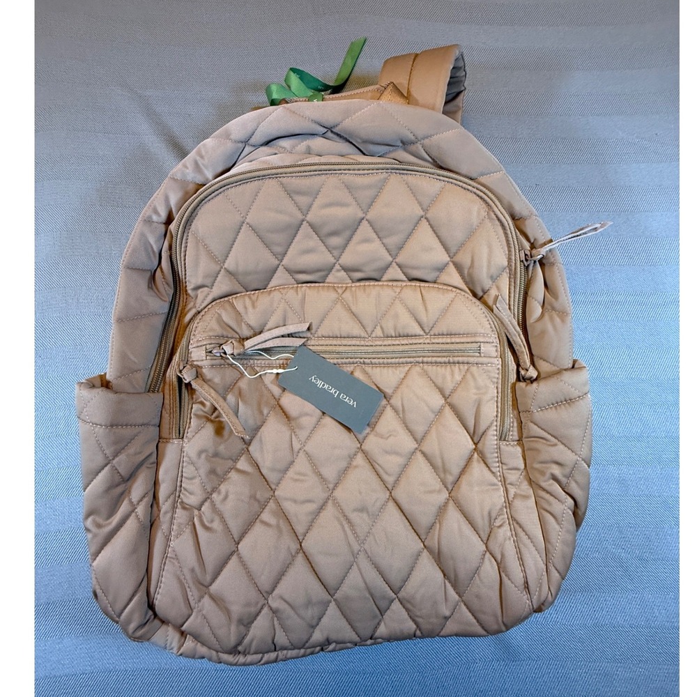 Vera Bradley Bancroft Backpack Tigers Eye Quilted Performance Twill 50477-20180
